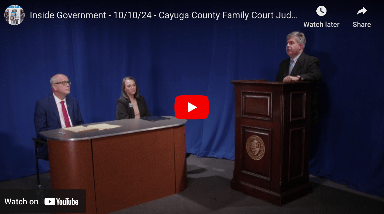 CANDIDATES FORUM: Cayuga Co. Family Court contest pits Buschman vs. Garland (webcast)